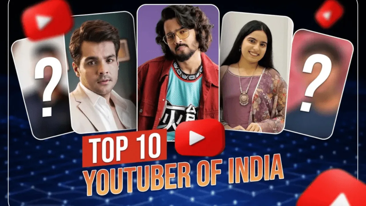 Top 10 Indian YouTubers with the Most Subscribers (2025)